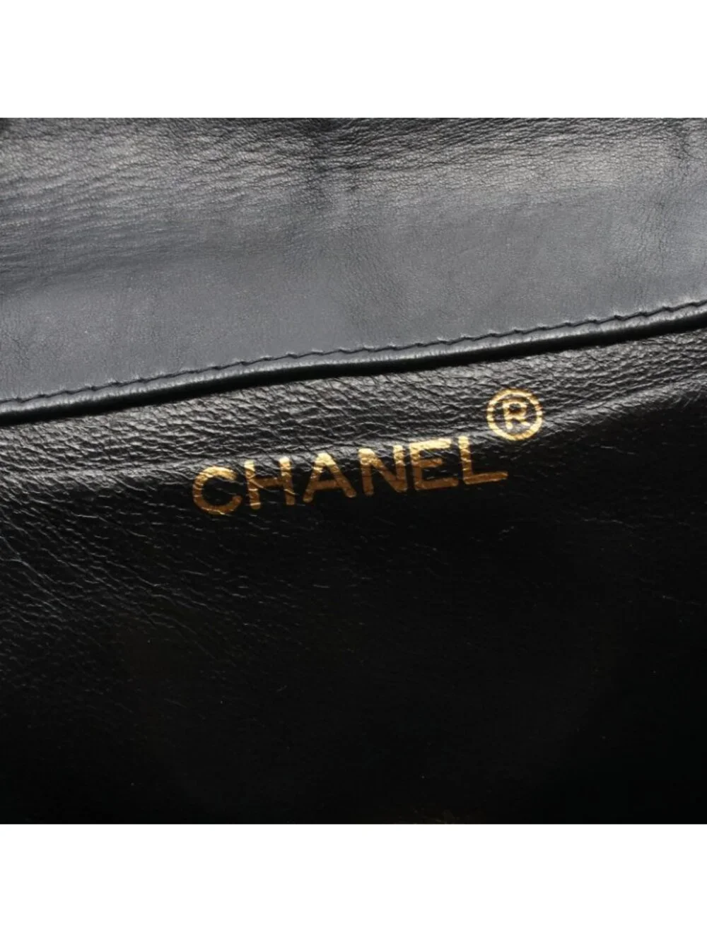 Chanel Backpack Quilted Turnlock Chain Black Lambskin Double